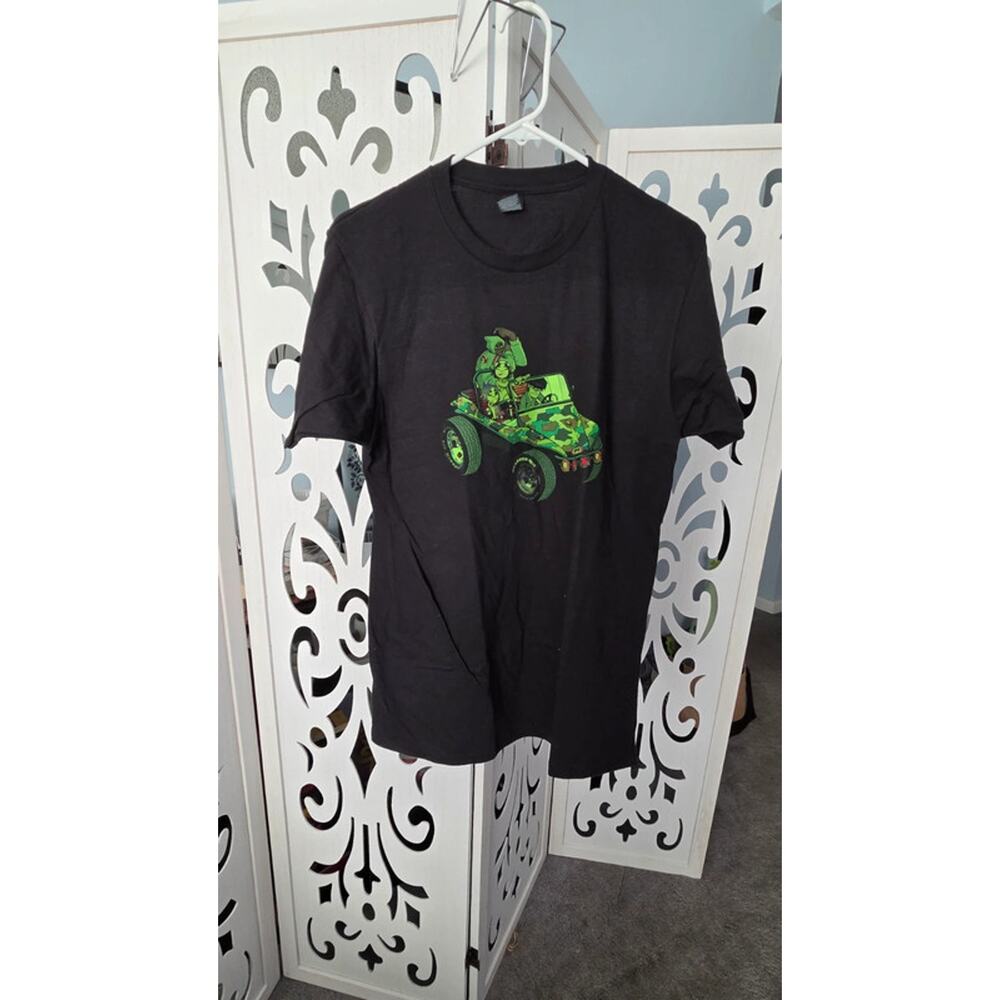 Gorillaz Graphic Tee Double Sided Black Band Shirt Jeep Scene Streetwear M